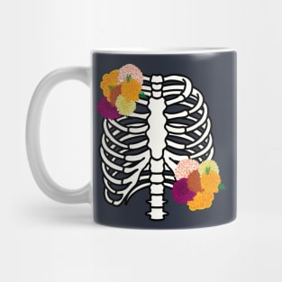 Day of the dead ribcage Mug